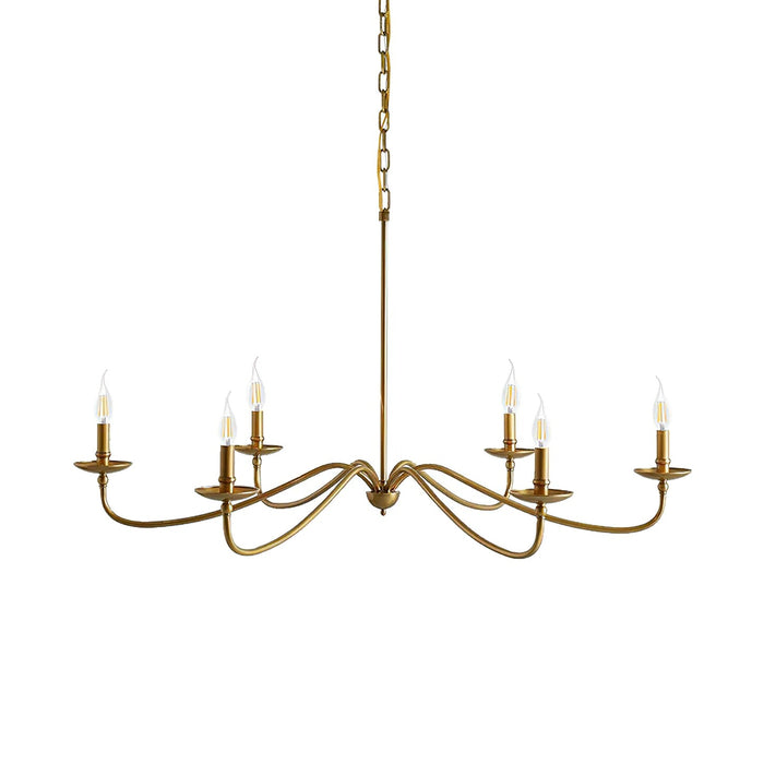 Alshaarae Lustre Métal Laiton Industriel Vintage
