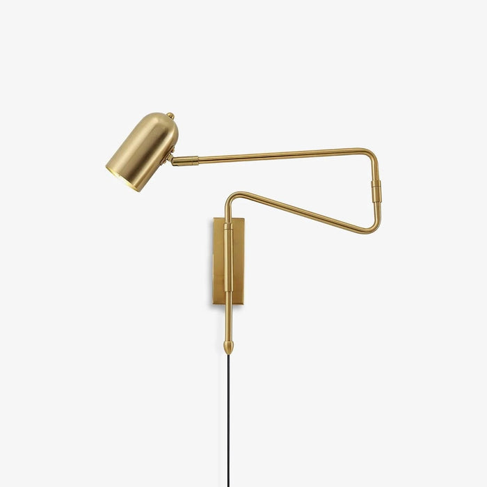 Ivar Adjustable Arm Plug In Wall Lamp