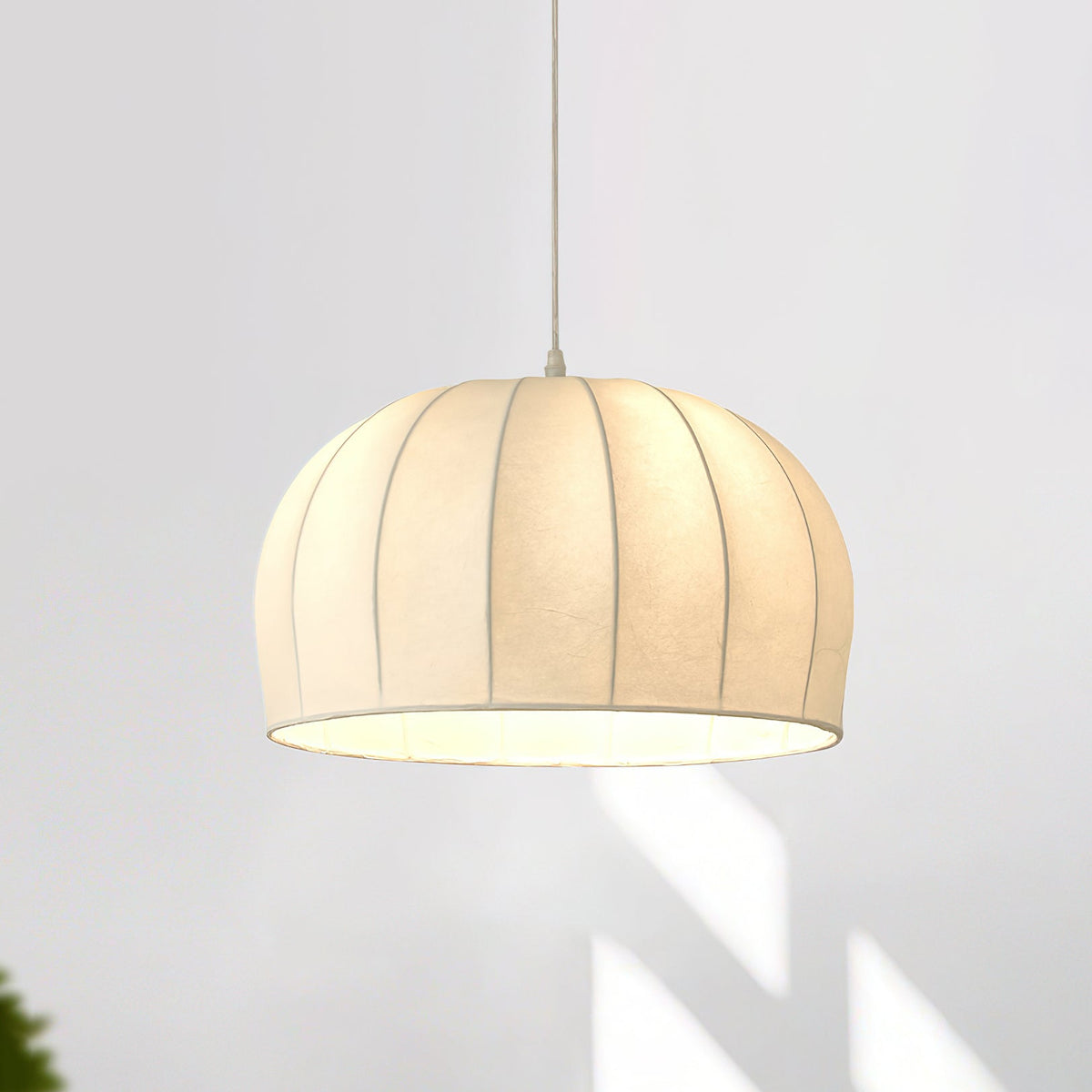 Nova Suspension en Tissu Blanc en Forme de Dôme