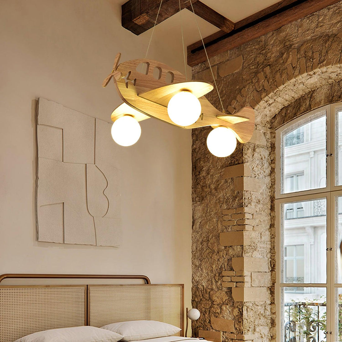 Virelith Suspension Artistique en Bois