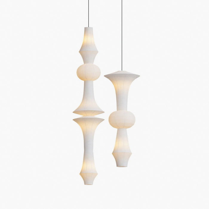 Zyora Lampe Suspendue Sculpturale en Papier