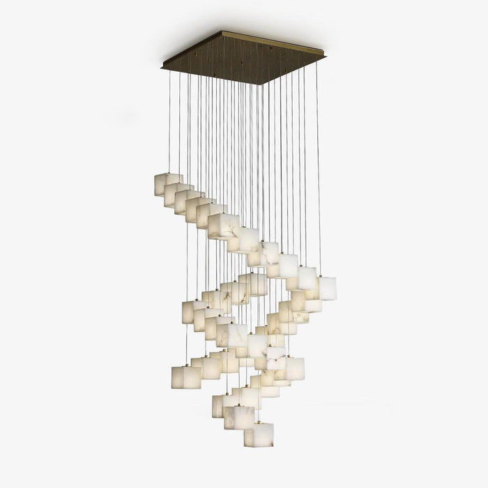 Eurraeel Lustre Spiral en Albâtre