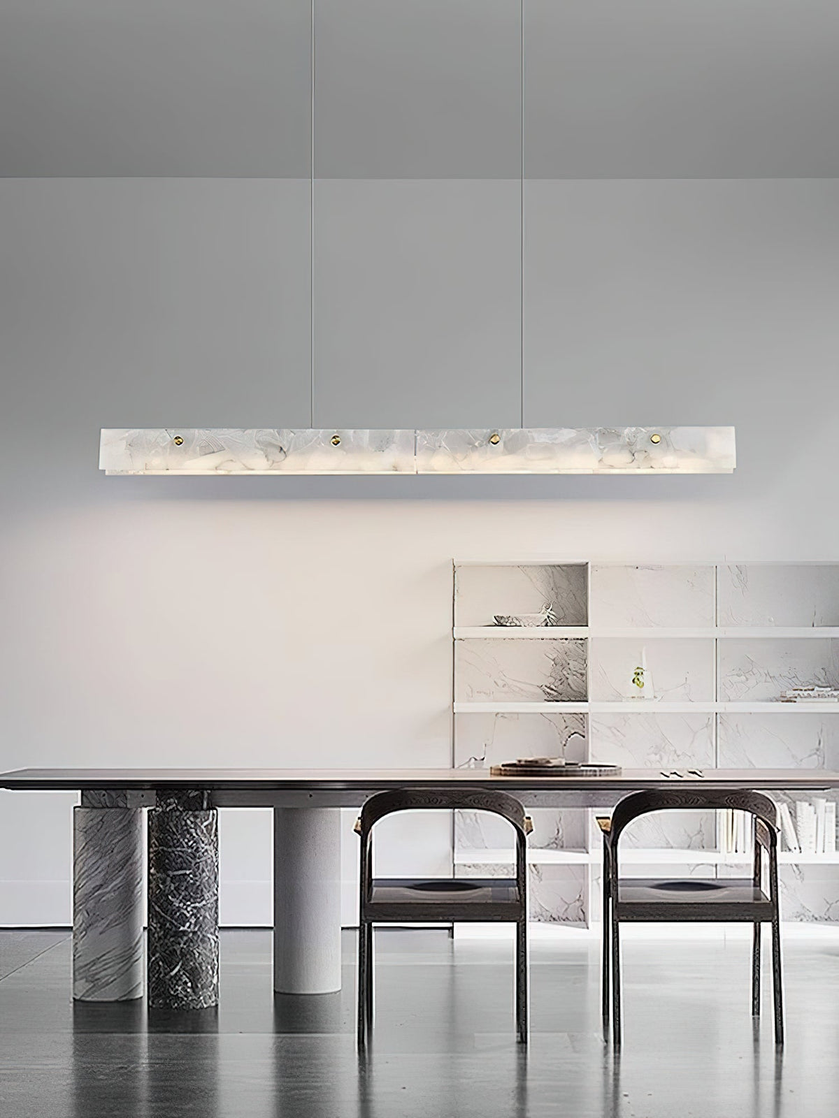 Ljomuvye Suspension Métal Linéaire Moderne LED Salon