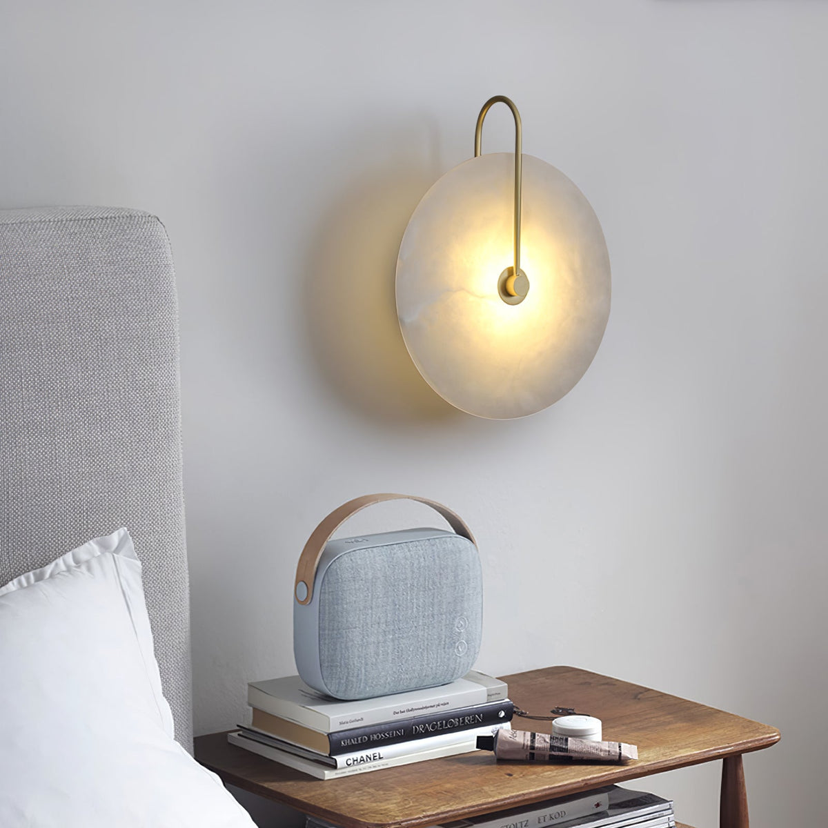 Elaris Applique Murale Globe en Albâtre