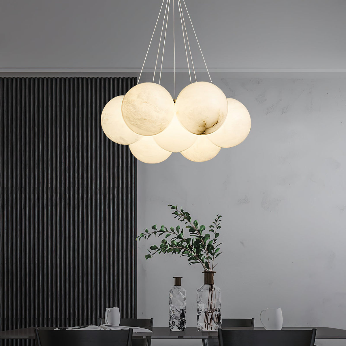 Norduvyd Lustre Métal Lunaire Créativité Salon