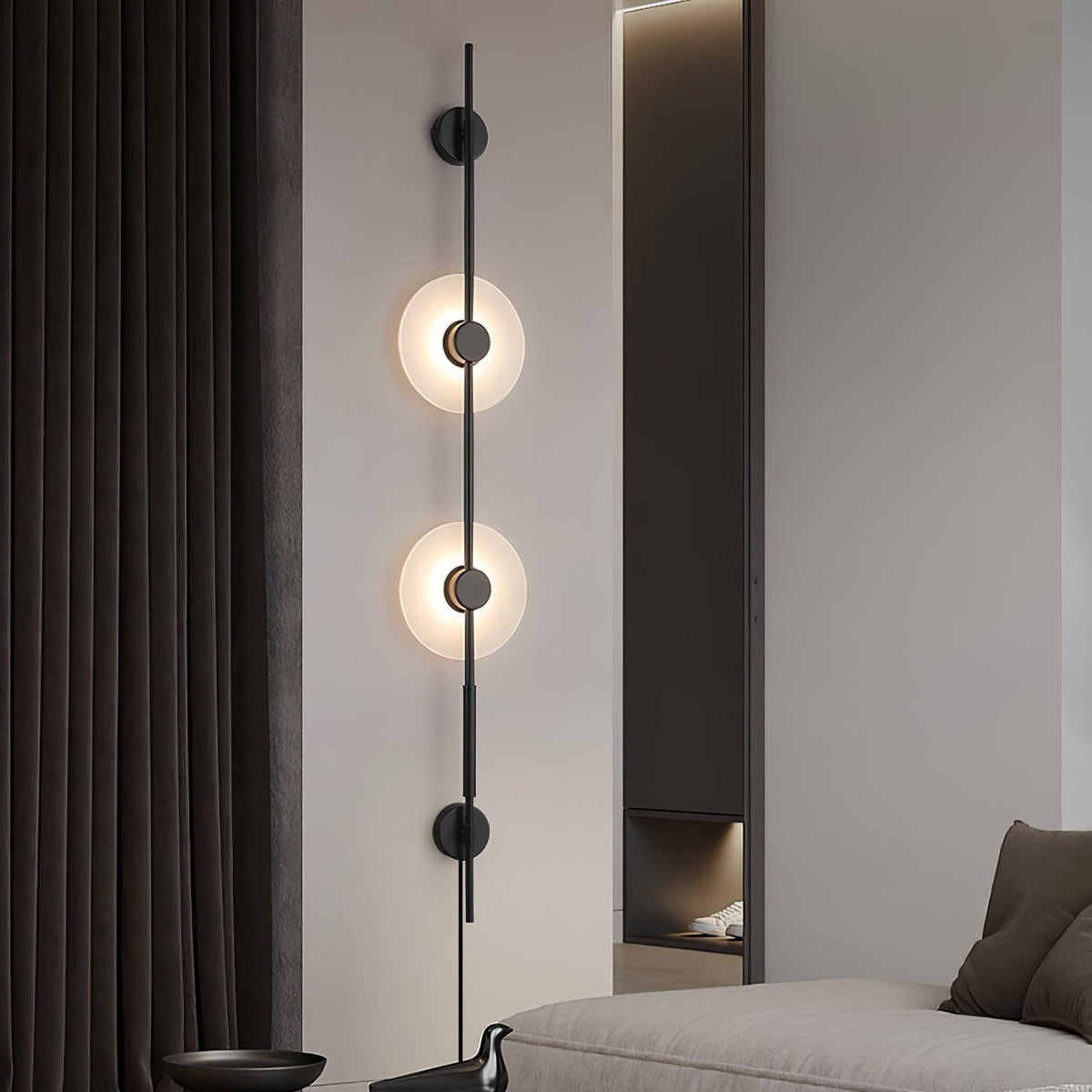 Edria Minimalist Alabaster Wall Light