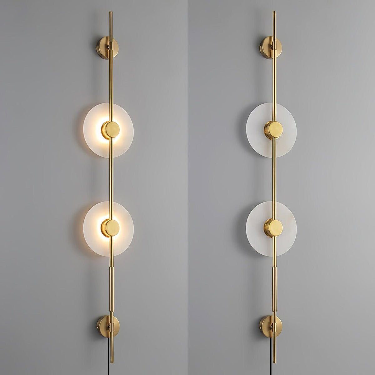 Edria Minimalist Alabaster Wall Light