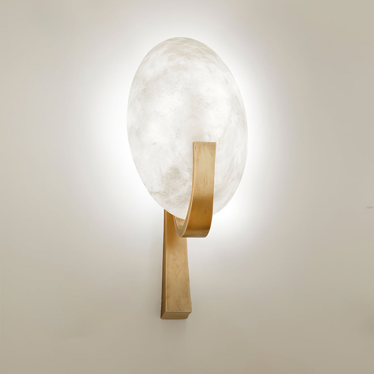 Althea Minimalist Alabaster Wall Lamp