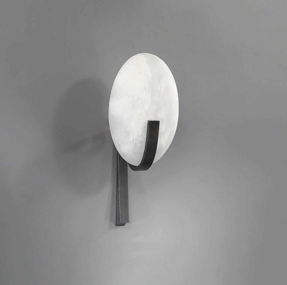 Althea Minimalist Alabaster Wall Lamp