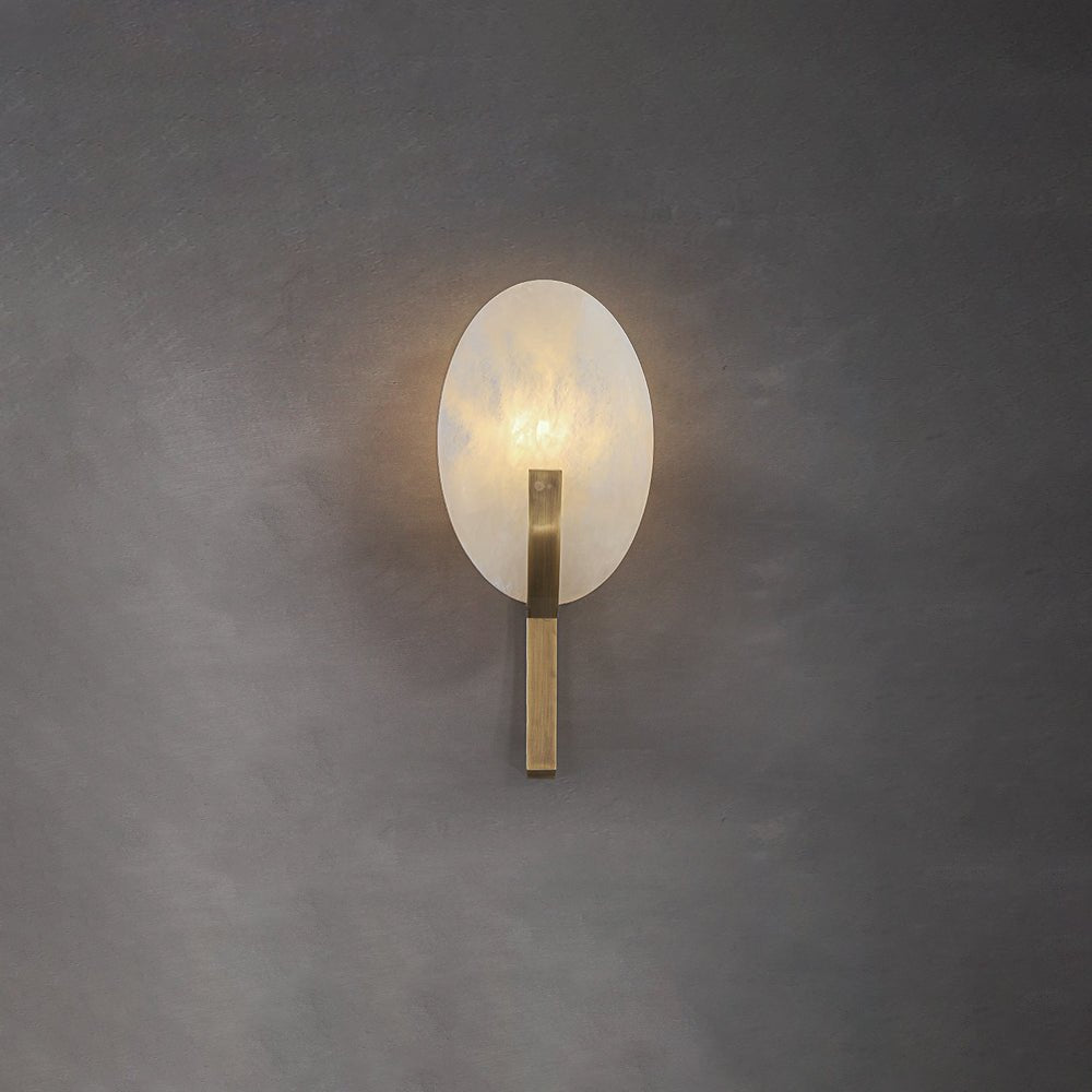 Althea Minimalist Alabaster Wall Lamp