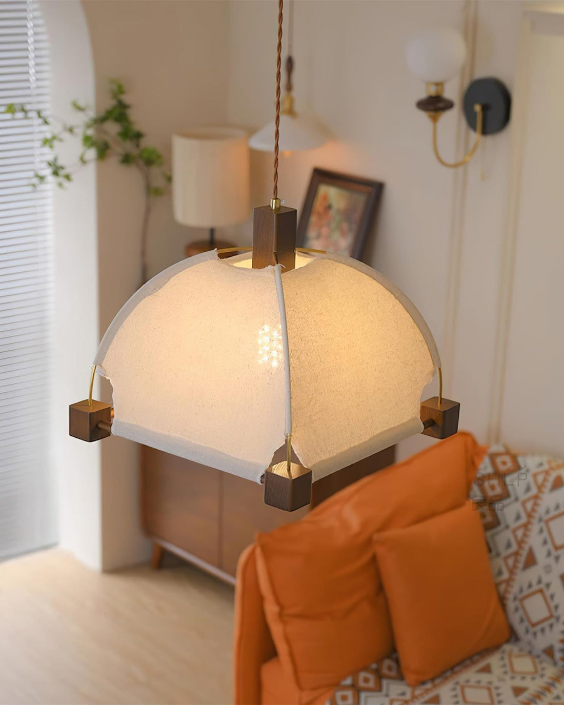 Allegra Suspension Tissu Cadre Minimaliste