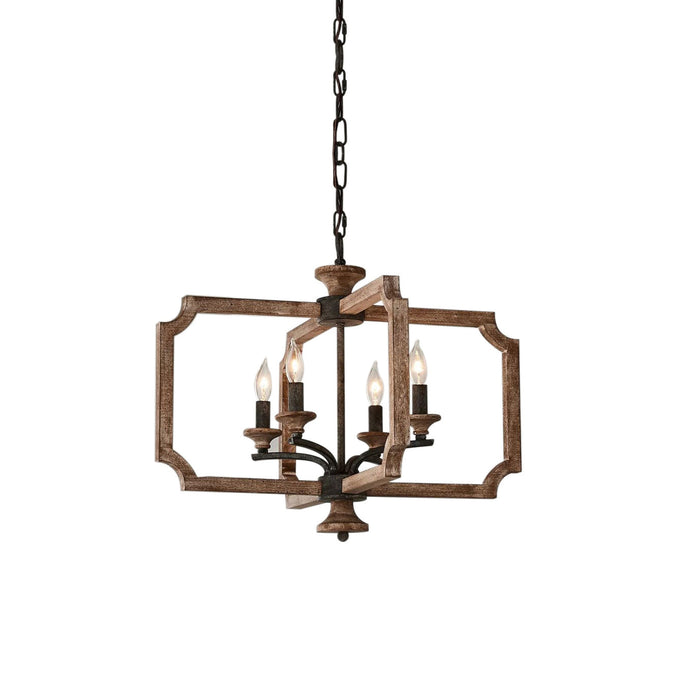 Eirikuvyi Suspension en Métal et Bois Lanterne Créativité Vintage