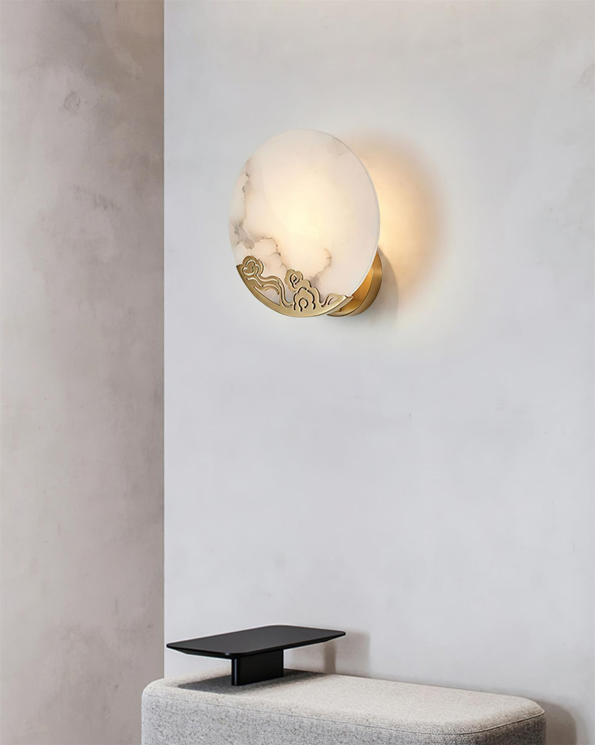 Eterna Lampe Murale Albâtre