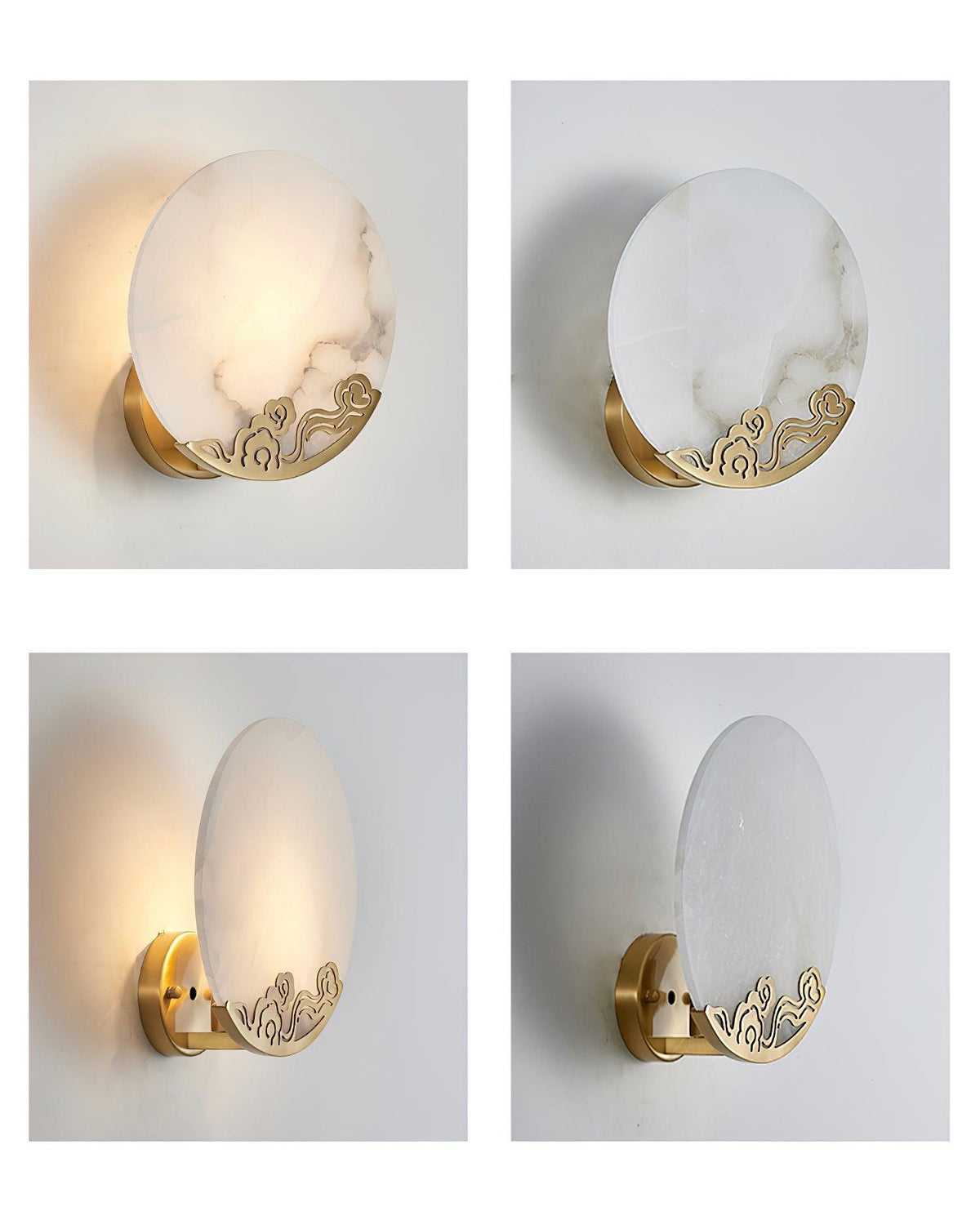 Eterna Lampe Murale Albâtre
