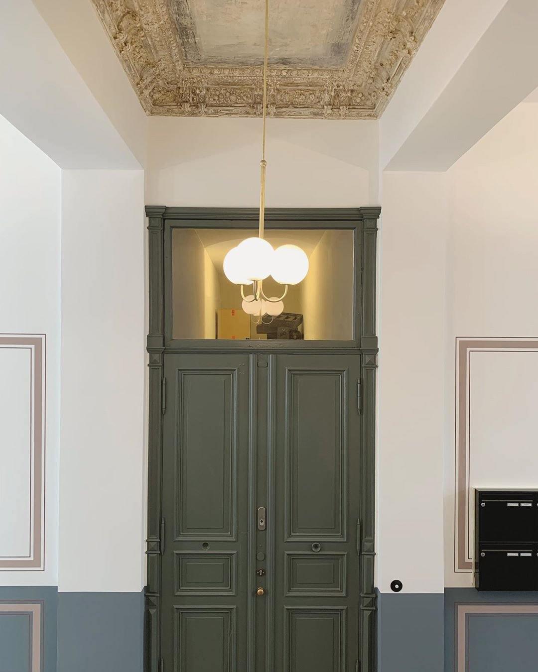 Mirelent Suspension Élégante en Métal et Verre