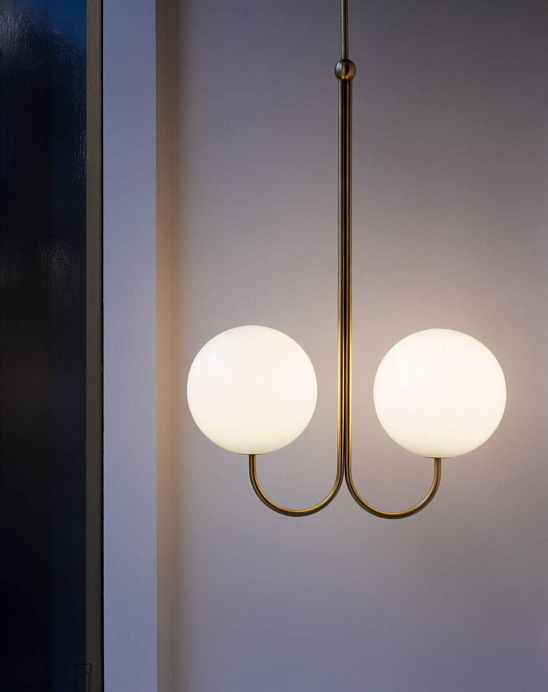 Mirelent Suspension Élégante en Métal et Verre