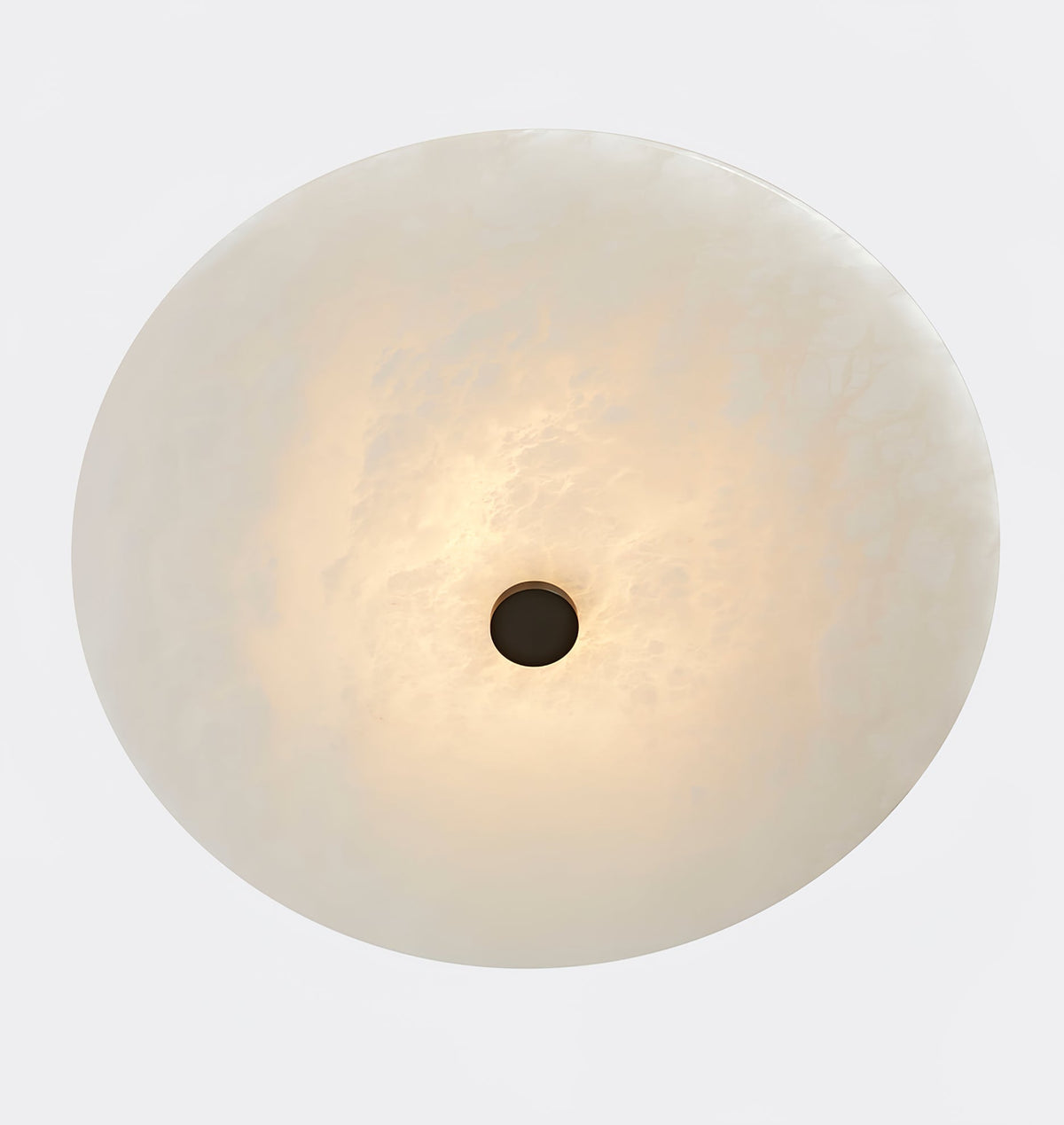 Jarnbruvyn Lampe de Plafond en Métal Laiton et Albâtre Moderne