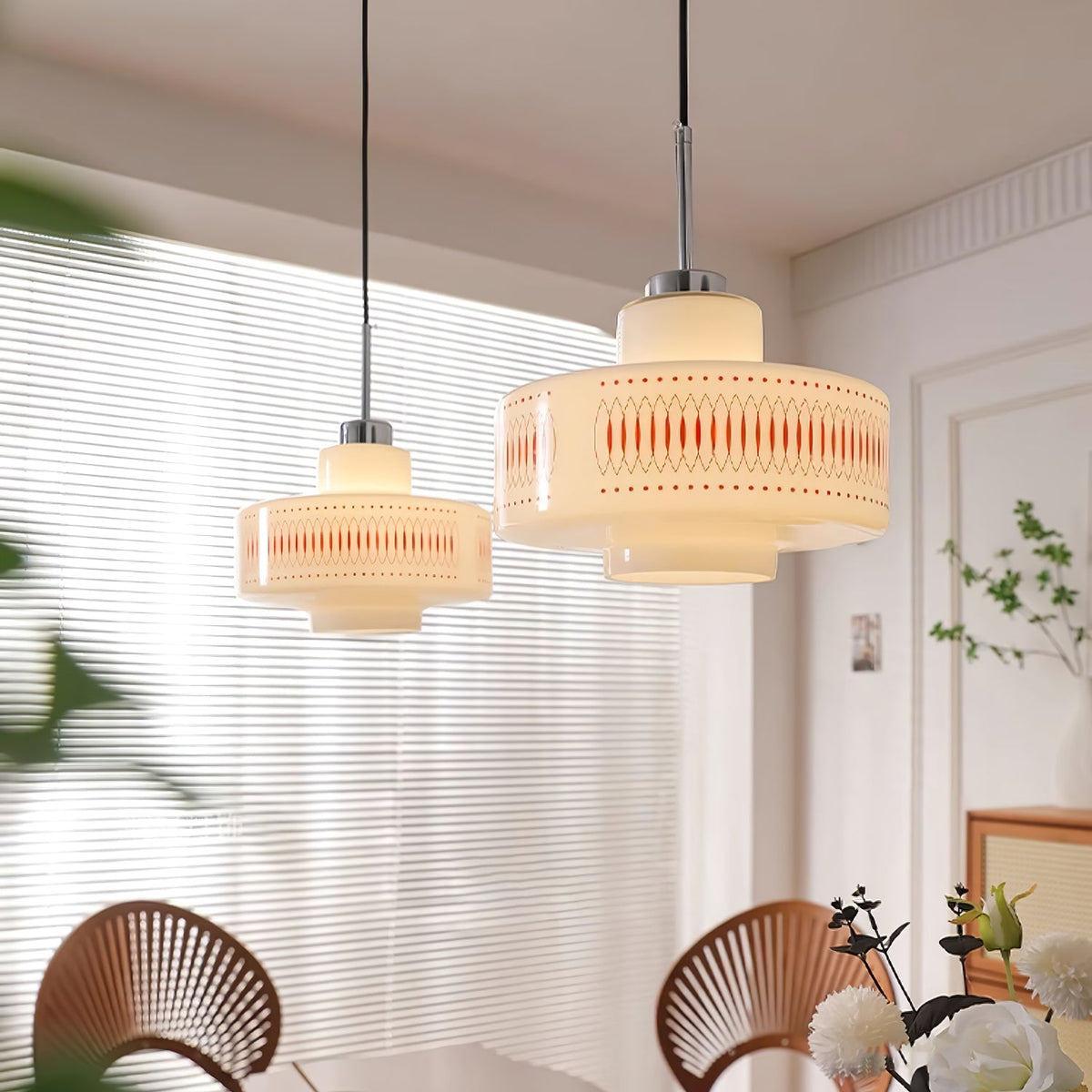 Luna Suspension en Verre Vintage