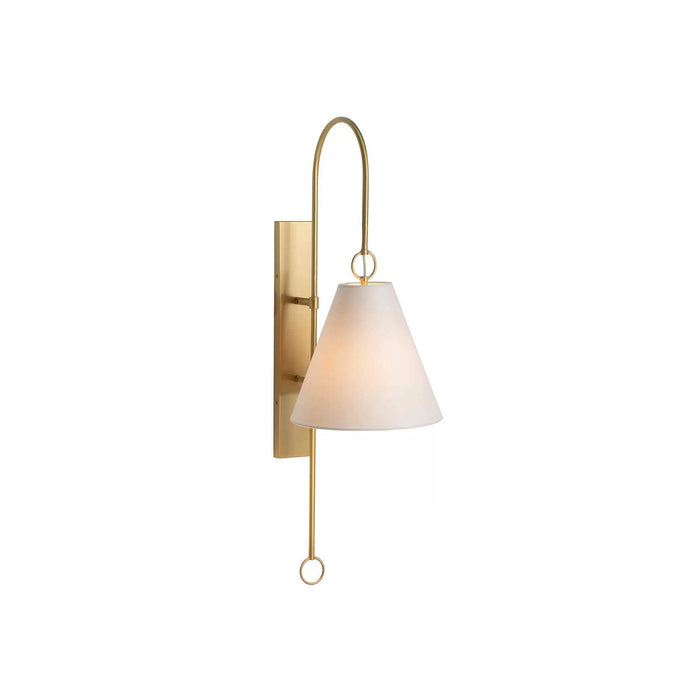 Ildvuvyi Applique Murale en Métal et Tissu Laiton Premium Moderne