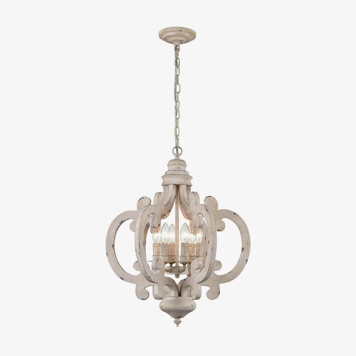 Lustra Lustre en Bois Vintage