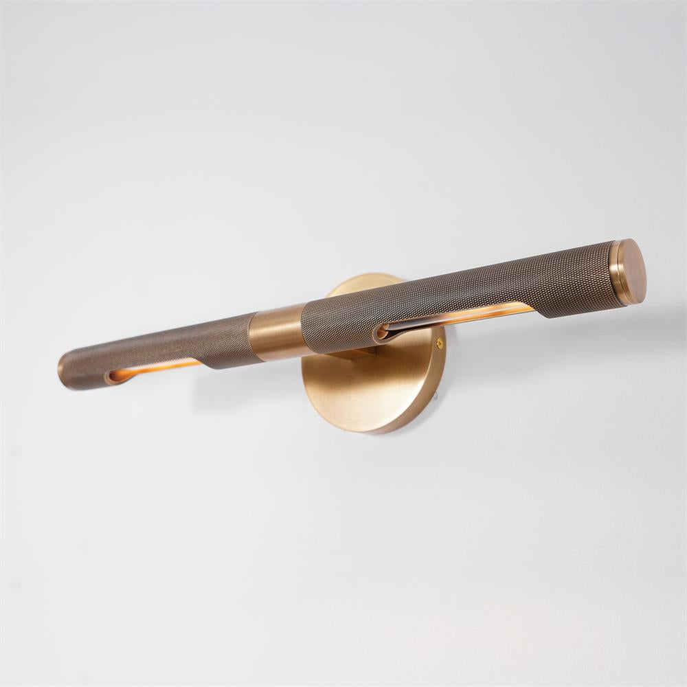 Solvain Applique murale LED moderne en laiton