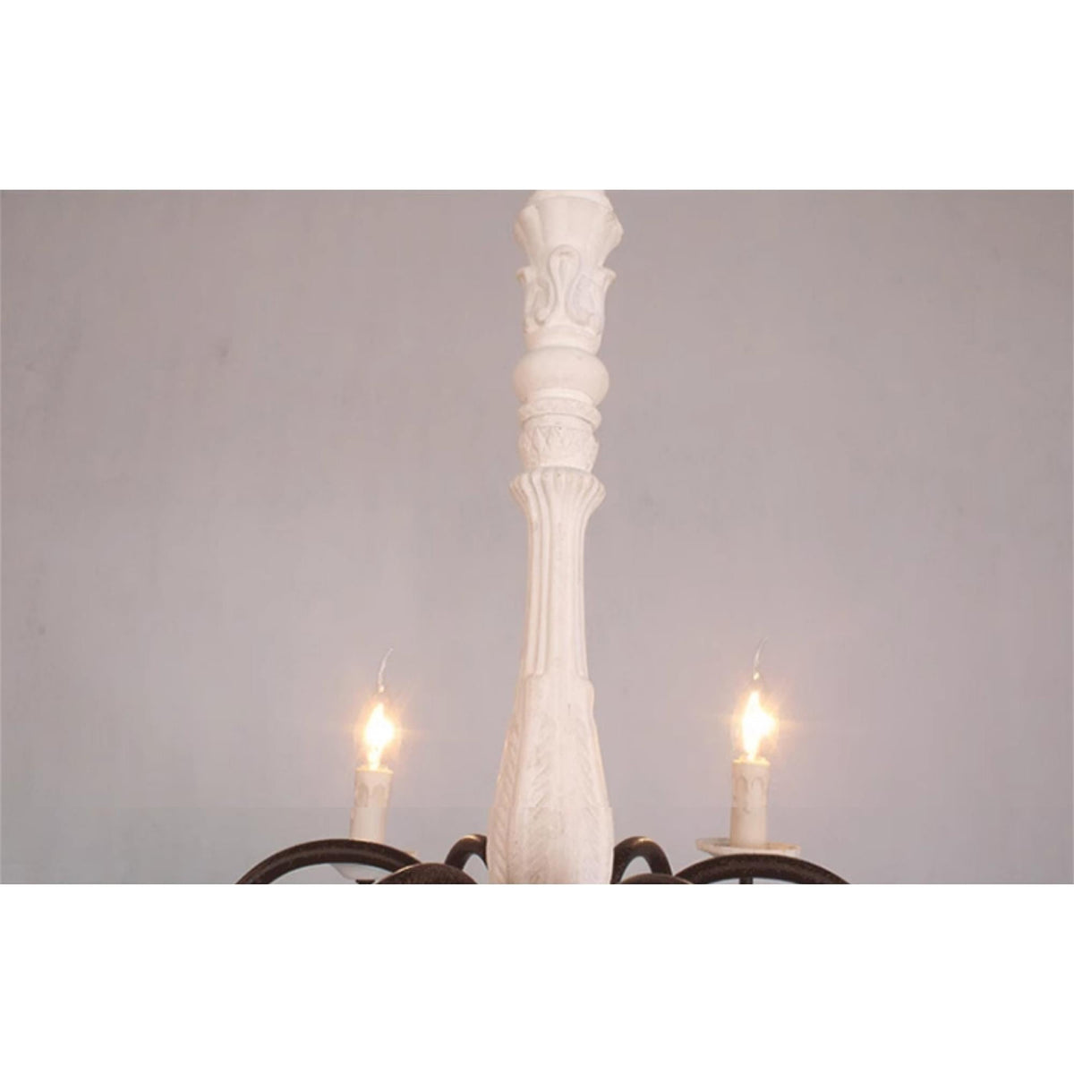 Ljomuvyi Lustre Traditionnel En Métal Et Bois De Style Ferme