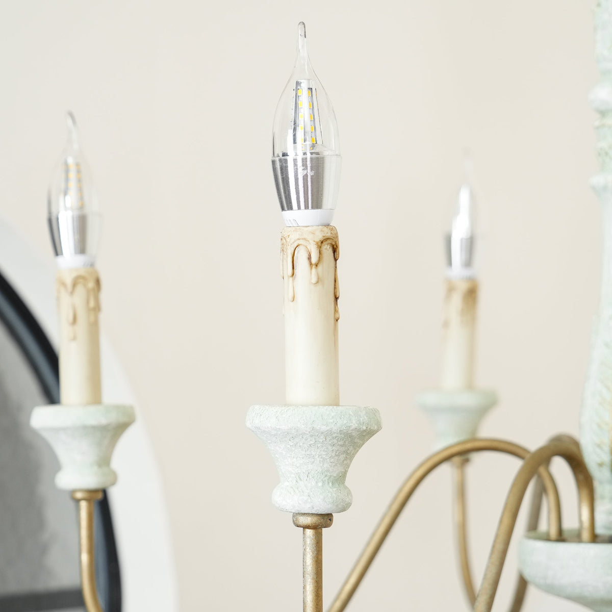 Ljomuvyi Lustre Traditionnel En Métal Et Bois De Style Ferme