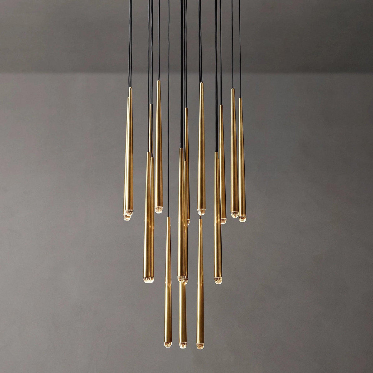 Zenith Lustre Minimaliste Cristal Laiton