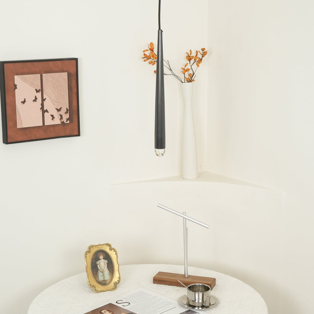 Zenith Lustre Minimaliste Cristal Laiton