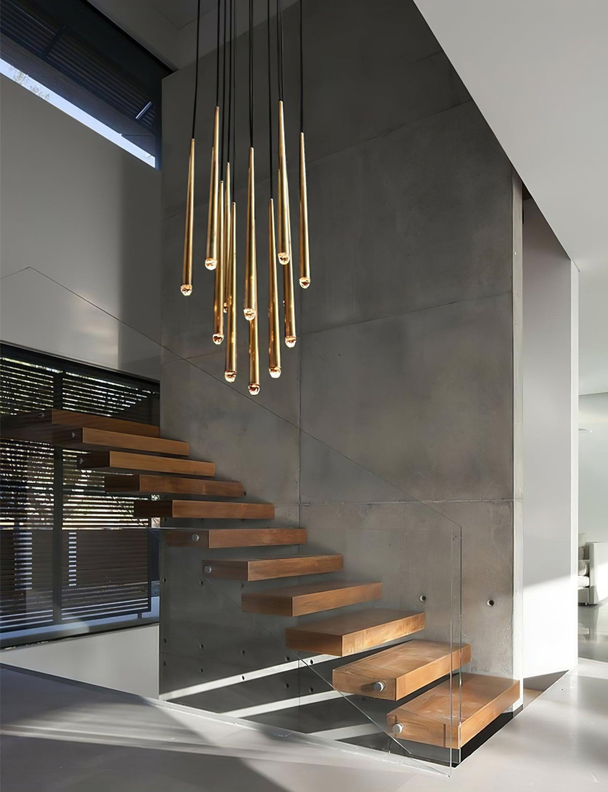 Zenith Lustre Minimaliste Cristal Laiton