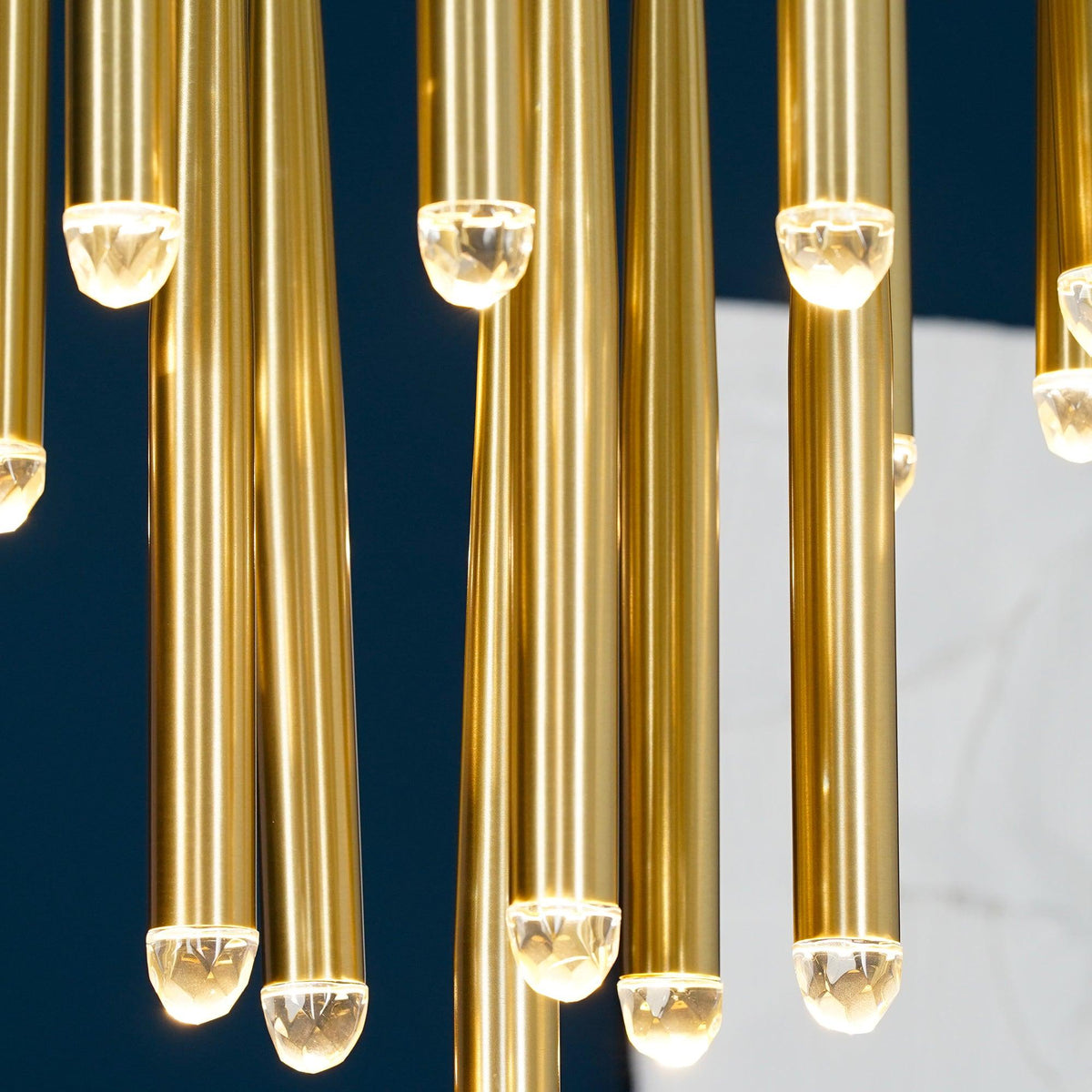 Zenith Lustre Minimaliste Cristal Laiton