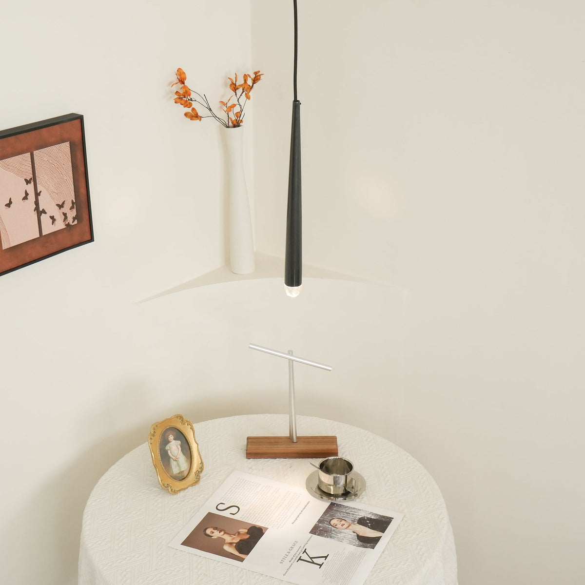 Zenith Lustre Minimaliste Cristal Laiton