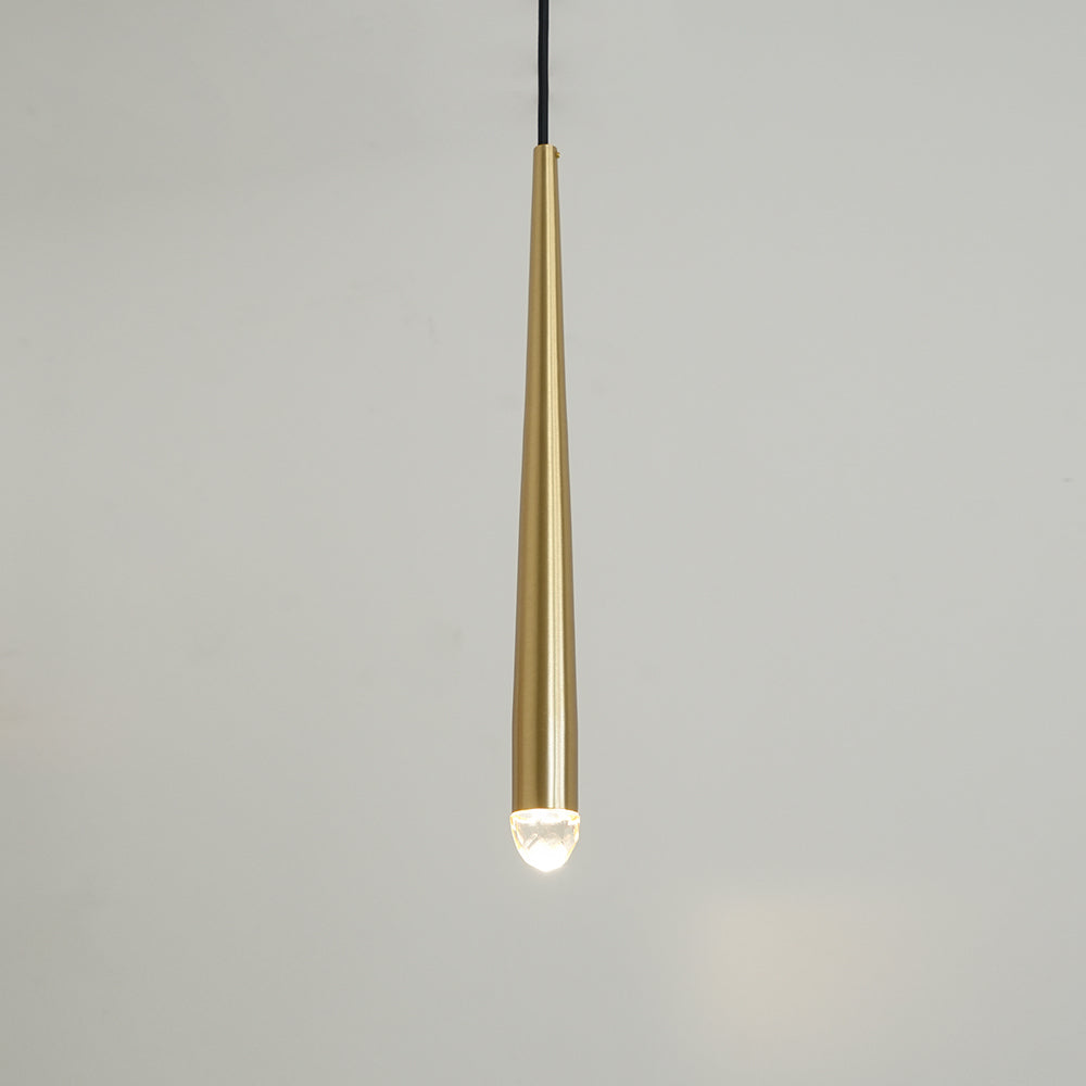 Zenith Lustre Minimaliste Cristal Laiton
