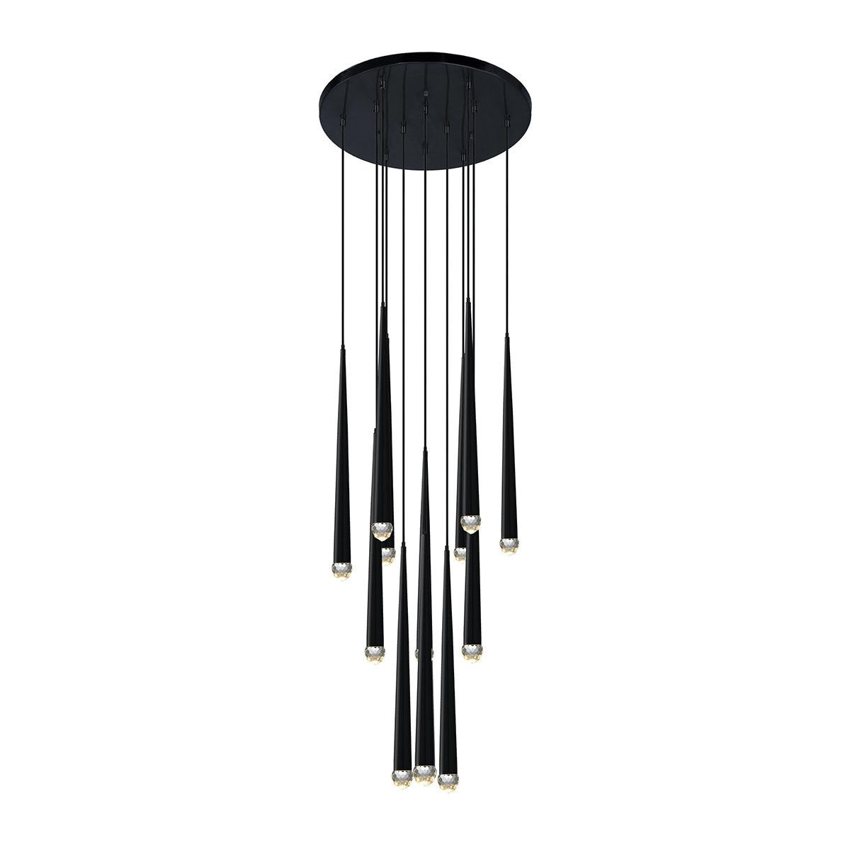 Zenith Lustre Minimaliste Cristal Laiton