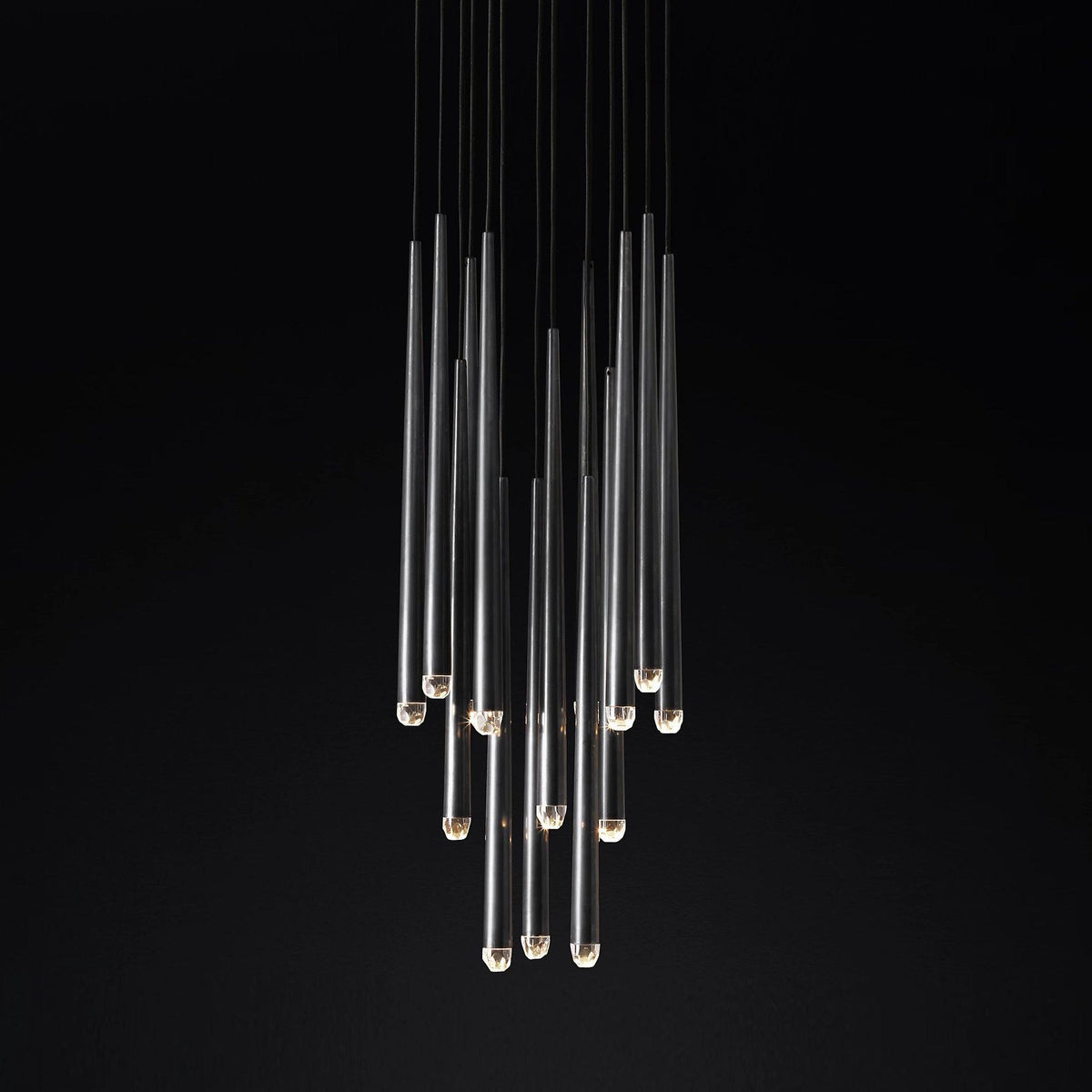 Zenith Lustre Minimaliste Cristal Laiton