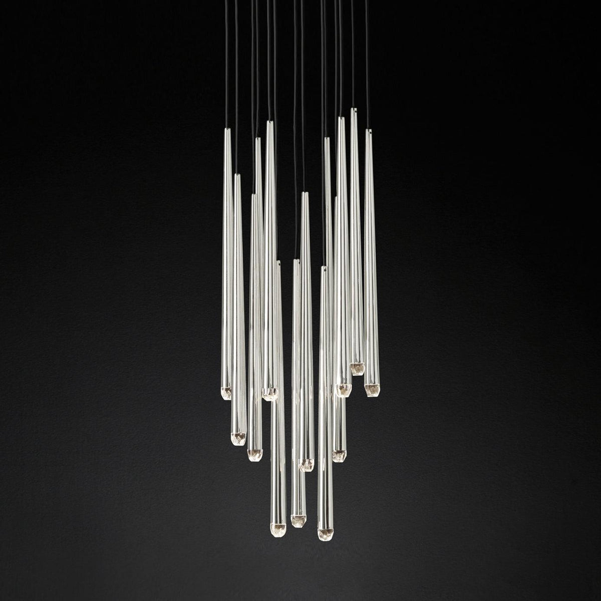 Zenith Lustre Minimaliste Cristal Laiton