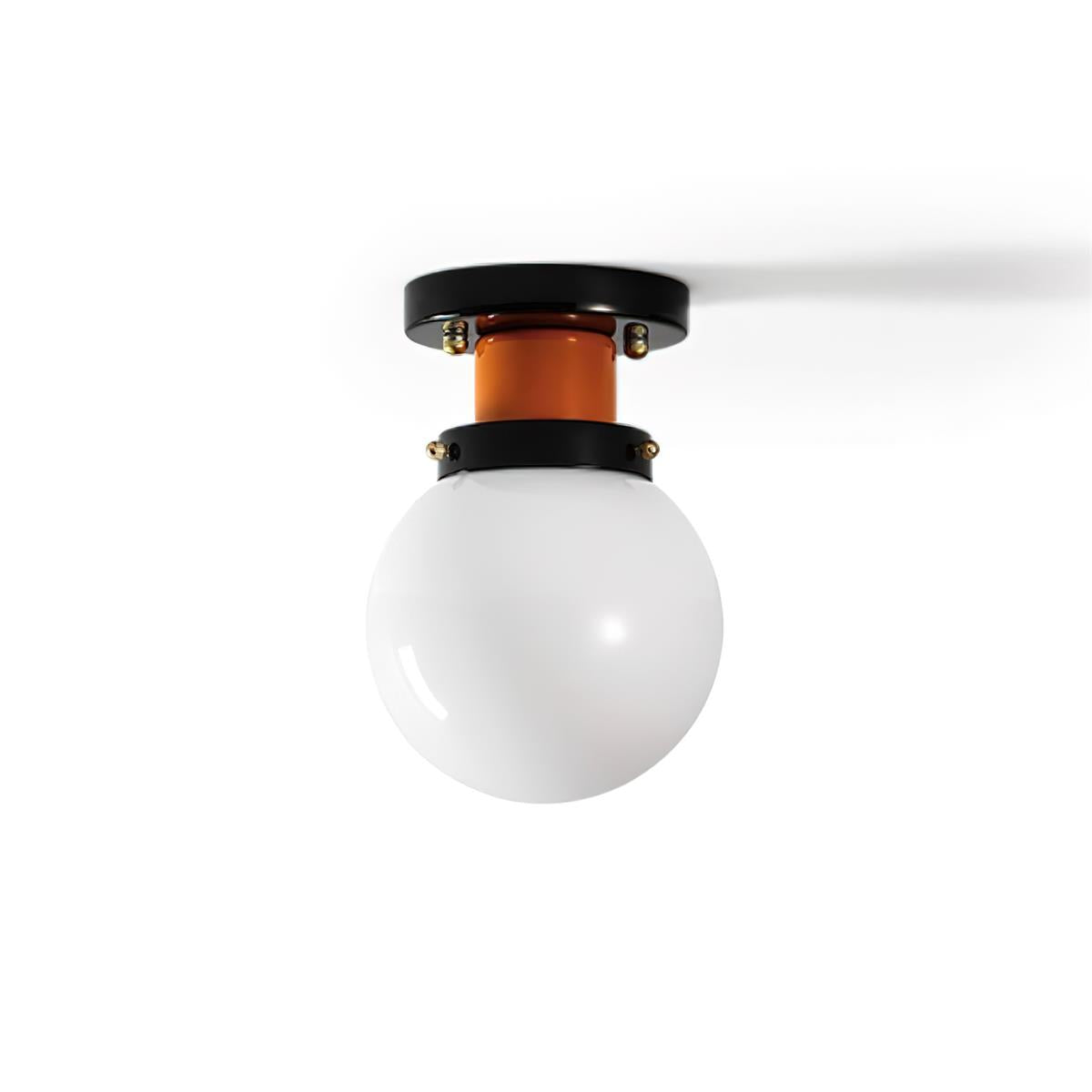 Aria Plafonnier Globe Verre Orange