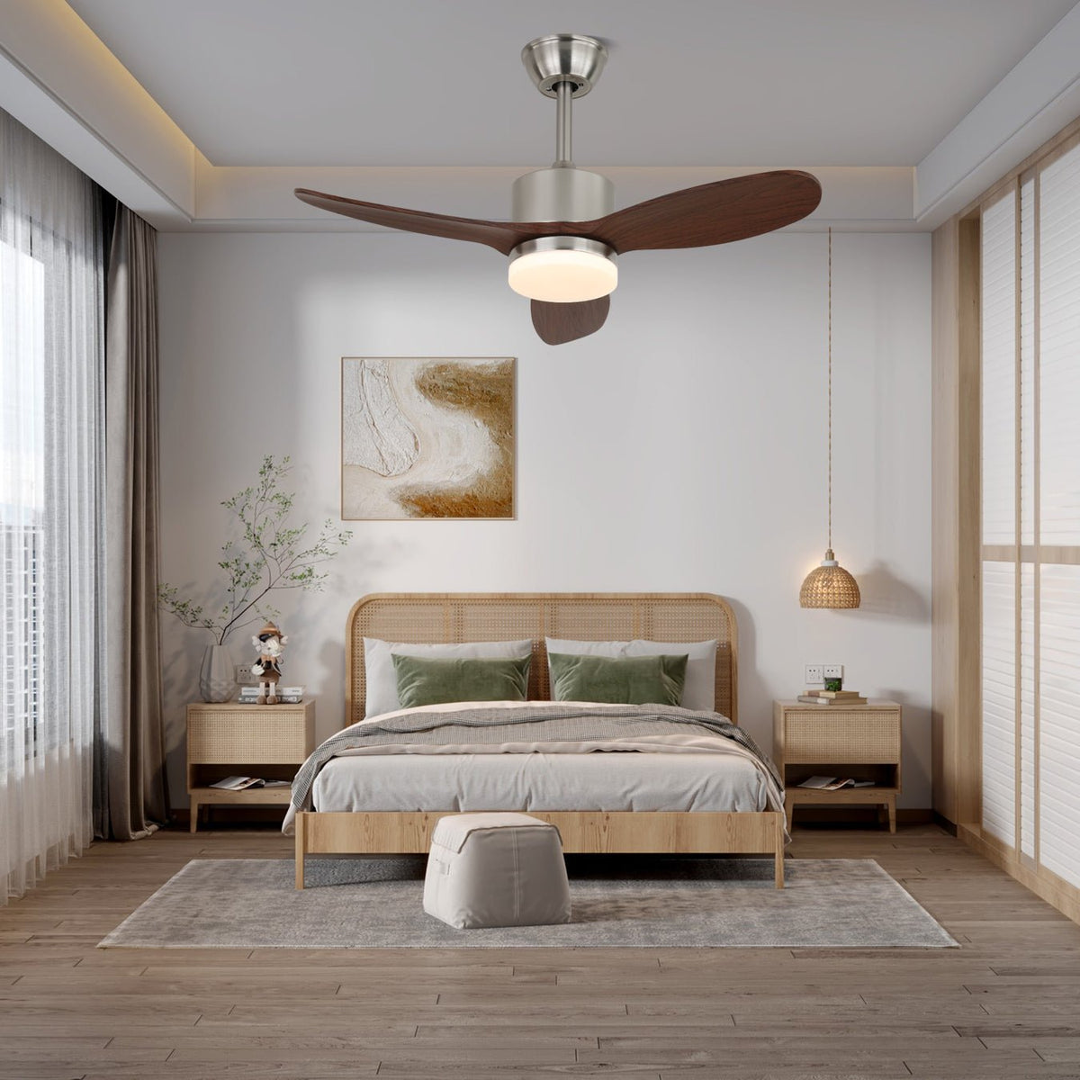 Plafonnier ventilateur VerdantBreeze