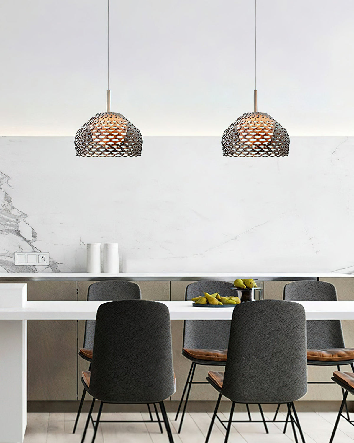 Ilsolion Créativité Individuelle Plastique Pendentif Lampe