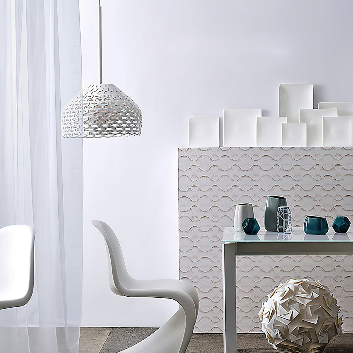 Ilsolion Créativité Individuelle Plastique Pendentif Lampe