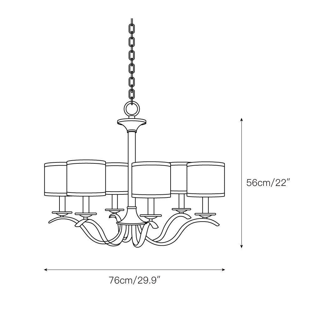 Vatnuvys Lustre Métal Laiton Tissu Traditionnel Premium