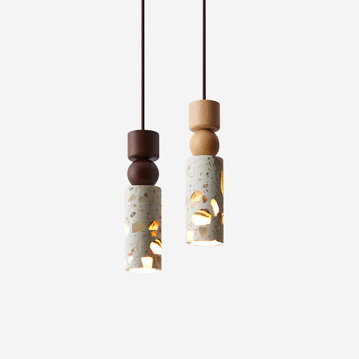 Artena Lampe Suspendue Sculpturale en Terrazzo