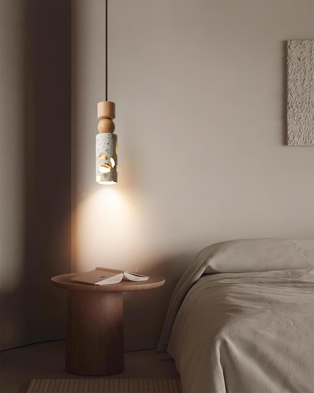 Artena Lampe Suspendue Sculpturale en Terrazzo