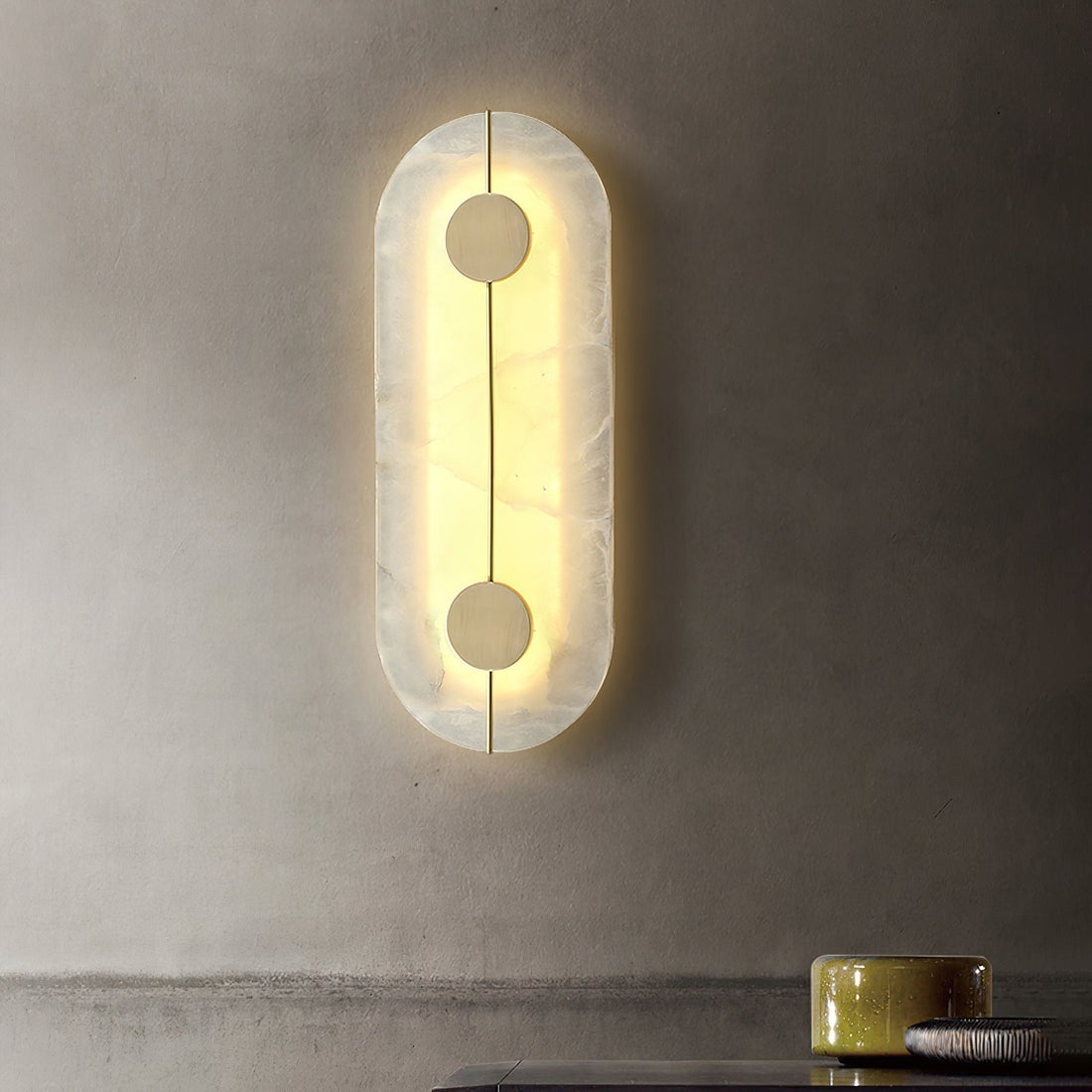 Waegnuvyo Moderne Minimaliste Albâtre Applique Murale