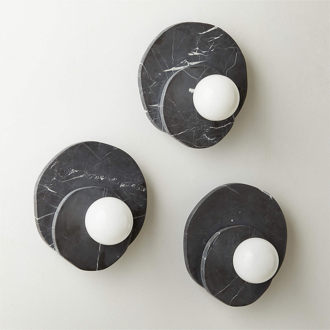 Astr Moderne Minimaliste Unique Pierre Verre Applique Murale