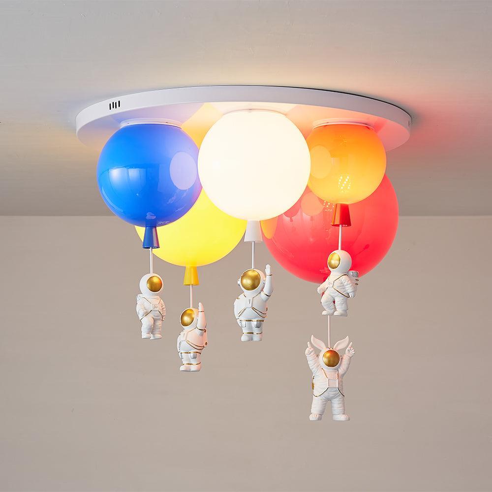 Lustra Plafonnier Astronaute Métal