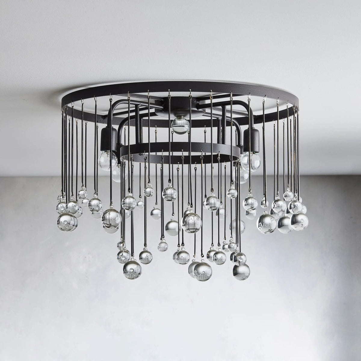 Fljotuvyo Postmodern Luxe Laiton Cristal Montage Encastré Plafonnier