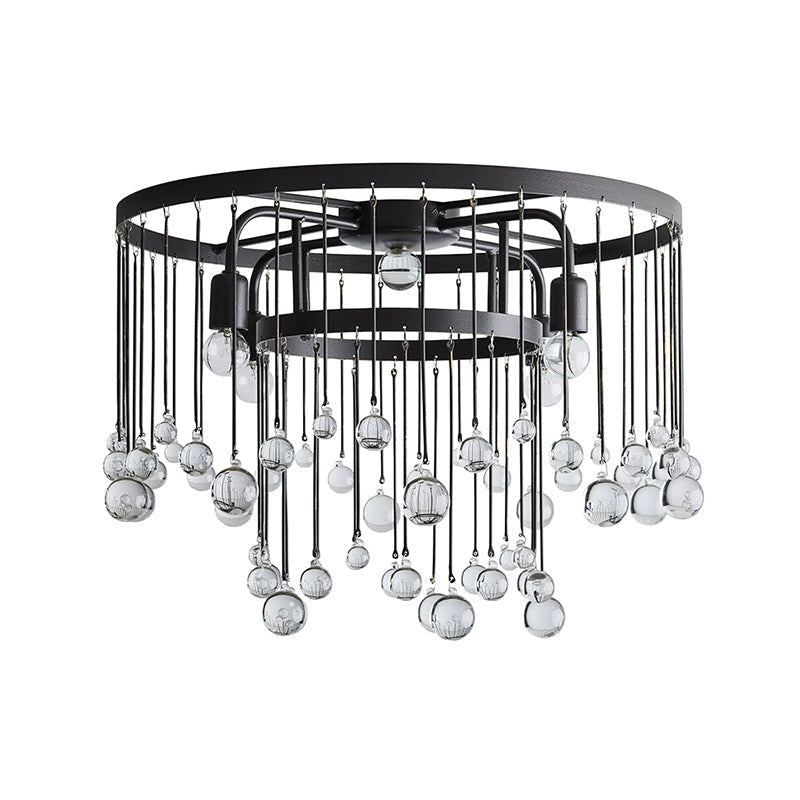 Fljotuvyo Postmodern Luxe Laiton Cristal Montage Encastré Plafonnier