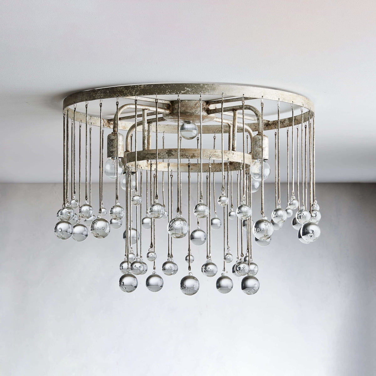 Fljotuvyo Postmodern Luxe Laiton Cristal Montage Encastré Plafonnier
