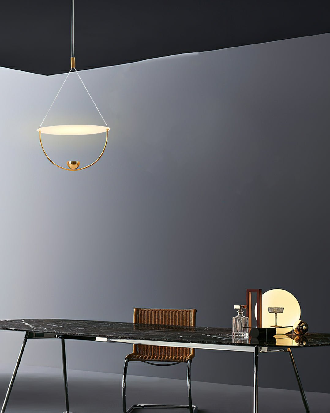 Vecaros Moderne Minimaliste Disque Pendentif Lampe